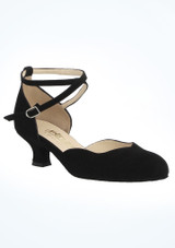 Merlet Badras Ballroom Shoe 1.75" Black Front [Black]