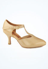 Freed American Smooth Patent Dance Shoe 2.5" Tan Main [Tan]