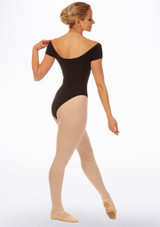 Grishko Boat Neck Leotard Black Back 2 [Black]