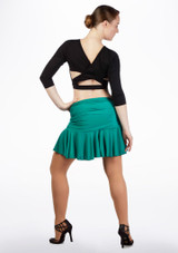 Move Dance Estrella Latin Skirt Green Back [Green]