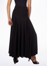 Move Dance Carla Ballroom Skirt Black Back [Black]