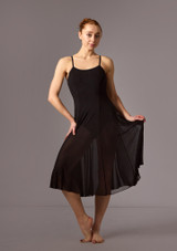 Move Dance Helena Mesh Dress Black Front [Black]