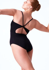 Move Dance Piper Open Back Camisole Leotard Black Front 2 [Black]
