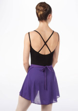 Tappers & Pointers Wrap Dance Skirt Purple Back [Purple]