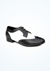 Roch Valley Ritz Two Tone Ballroom Shoe 1.2" Black-White Main [Black]