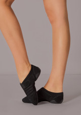 Capezio Jag Split Sole Sneaker Jazz Shoe Black Front 3 [Black]