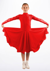 Move Dance Girls Saskia Ballroom Dress Red Main [Red]