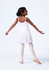 Move Dance Heidi Pull-On Ballet Skirt White Back [White]