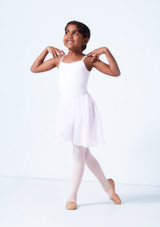 Move Dance Heidi Pull-On Ballet Skirt White Front [White]