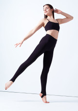 Move Dance Yana Stirrup Leggings Black Front [Black]