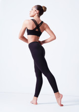 Move Dance Lola Bra Top Black Front [Black]