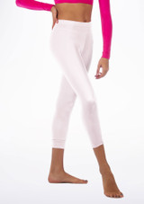 Alegra Shiny Crop Leggings White Main [White]