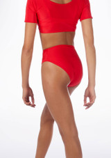 High Waist Dance Briefs - Reds & Oranges 