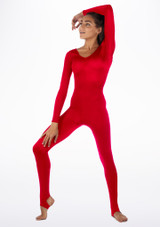 Alegra Shiny Blaine Unitard Red Main [Red]