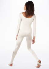 Alegra Shiny Blaine Unitard White Main [White]