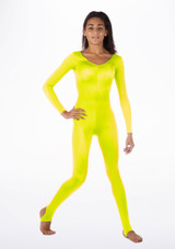 Alegra Girls Shiny Blaine Unitard - Move Dance US