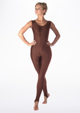 Alegra Shiny Deanna Unitard Brown Main [Brown]