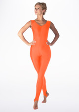 Alegra Shiny Deanna Unitard Orange Main [Orange]