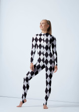 Alegra Patterned Aspen Unitard HAR Front [Patterned]