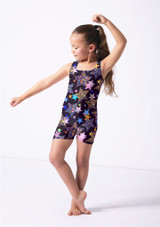 Alegra Girls Patterned Hotpant Biketard FST Front 4 [Patterned]