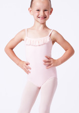 Move Dance Tori Girls Camisole Leotard White [White]