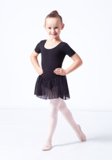 Move Dance Lottie Skirted Leotard White Back [White]