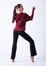 Ballet Rosa Warm Up Hoodie Red Back [Red]