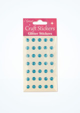 Glitter Gem Stickers Blue Front [Blue]