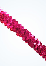 Stretch Sequins - 19mm x 10m Pink Front [Pink]