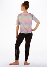 Move Dance Crop T-Shirt - Multicolor Multi-Colour Back [Multi-Colour]