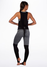 Move Dance Tie Back Dance Top Black Back 2 [Black]