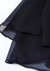 Move Dance Eris Asymmetric Lyrical Half Skirt Red main image. [Red]