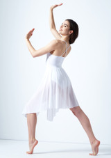 Move Dance Ariel Cross Back Lyrical Dress White Back [White]