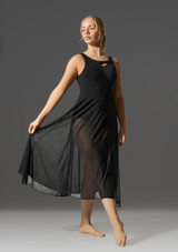 Move Dance Thalassa Cut Out Lyrical Dress Black Front 3 [Black]