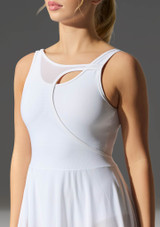 Move Dance Thalassa Cut Out Lyrical Dress White Front 4 [White]