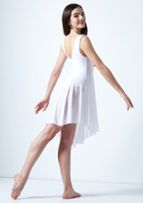 Move Dance Pandora Asymmetric Lyrical Dress White Back [White]