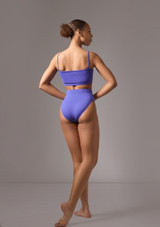 Move Dance Carpo Camisole Crop Top Deep Blue Back [Blue]