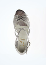 Roch Valley Bella Girls Ballroom Shoe 1.2"- Silver Silver Top [Silver]