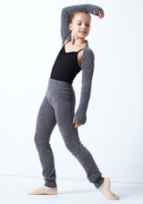 Intermezzo Teen High Waisted Knitted Pant Grey Front [Grey]
