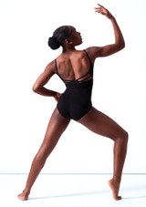 Capezio V Neck Camisole Leotard Black Back 2 [Black]