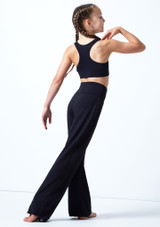 Intermezzo Teen Racerback Crop Top Black Back [Black]