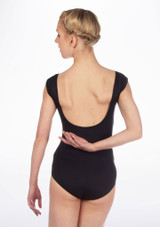 Gaynor Minden Cap Sleeve Leotard Black Back [Black]