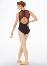 Mirella Jozette Motif High Neck Leotard* Black Back [Black]