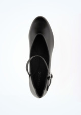 Capezio Junior Footlight Character Shoe 1.5" - Black Black 2 [Black]