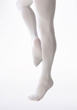 Capezio Mens Footed Ballet Tights - White White 2 [White]