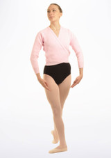 Tappers & Pointers Kids Knit Ballet Wrap Pink Main [Pink]
