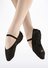 Move Dance Full Sole Leather Ballet Shoes - Black Black Main [Black]