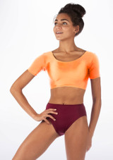 Alegra Shiny Odele Top Orange front.