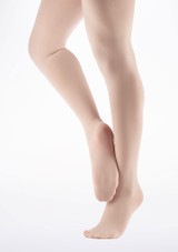 Repetto Girls Footed Ballet Tights Black-Pink Main [Black]