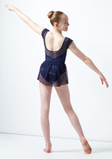Intermezzo Teen Glitter Ballet Skirt Blue Back [Blue]